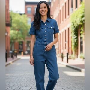 Blue Denim Jumpsuit